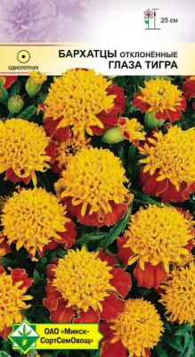Бархатцы отклоненные Глаза тигра 0.5г МинскСортСемОвощ (Беларусь)