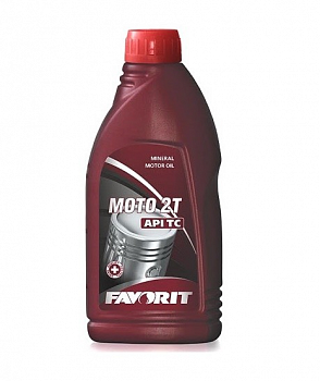 Масло моторное минеральное для двухтактных двигателей  Favorit Moto 2 - T API TC 1 л