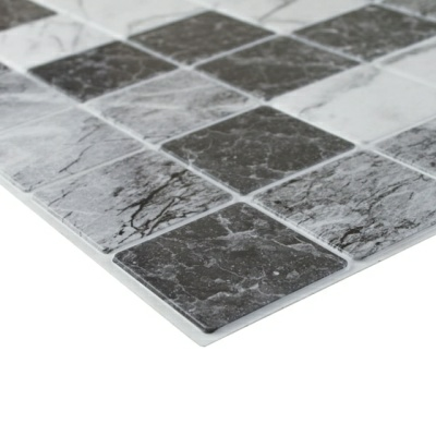 Панель ПВХ Плитка "Травертин серый" 957х482мм (Россия)