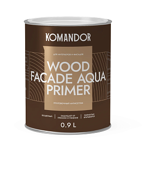 Грунтовка антисептирующая KOMANDOR WOOD FACADE AQUA PRIMER (Россия) в Борисове