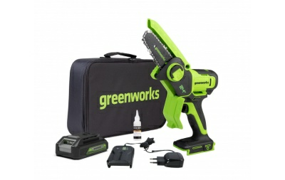 Аккумуляторная цепная мини пила  Greenworks 24V (Китай)
