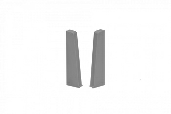 Заглушка для плинтуса Cezar Hi Line Prestige 2шт (левая+правая) М088 Серый Матовый 2,5м (Польша) в Борисове