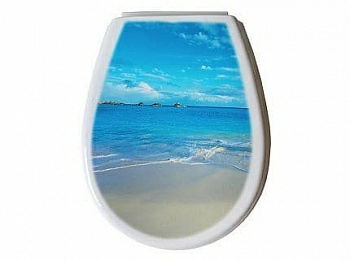 Сиденье для унитаза Lilia FOTO пляж (Польша)