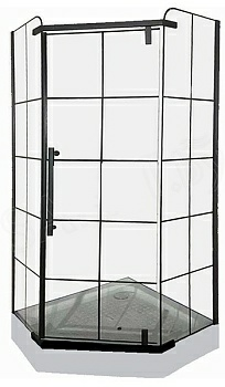 Душевое ограждение AP27BL-9 90*90*210 с поддоном (Китай)