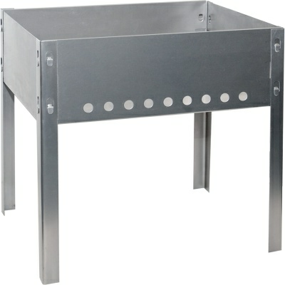 Мангал сборный малый 35*25*14 0,5мм без шампуров в коробке (Беларусь)