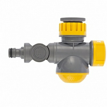 Соединитель для крана с внутренней резьбой LUXE Palisad 1/2"-3/4" с переключателем и шарниром (Россия)