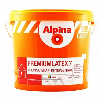 Водно-дисперсионная интерьерная латексная краска Alpina Expert Premiumlatex (Беларусь) в Борисове Водно-дисперсионная интерьерная латексная краска Alpina Expert Premiumlatex (Беларусь) в Борисове