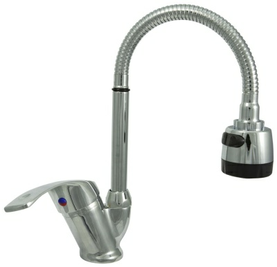 Смеситель утка однорычажный ЦС-СМ 27/23ш М43 гибкий излив D18 ПП801559 (Россия)