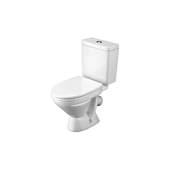 Унитаз-компакт Santek Лига с диагональным выпуском 1WH302141 с сидением дюропласт (Россия)