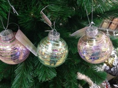 Шар елочный пластмассовый 8 см (Китай)