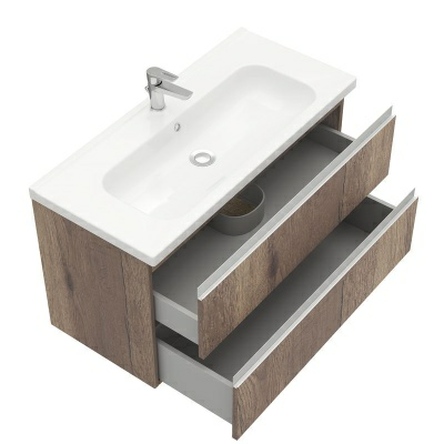 Тумба подвесная ELECTRA 100 дуб Рока под умывальник Creavit Ideal 100 (Беларусь)