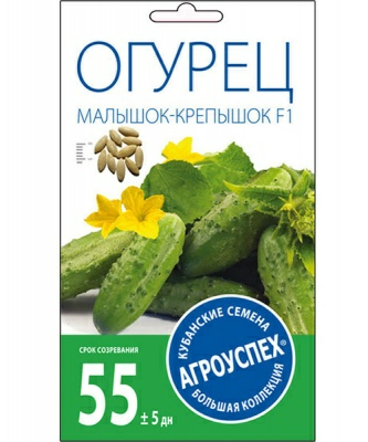 Огурец МАЛЫШОК-КРЕПЫШОК F1 ранний 10шт (Россия)