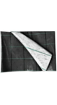 Агроткань черно/белая 1,45м плотность 100 г/м2 (Польша)