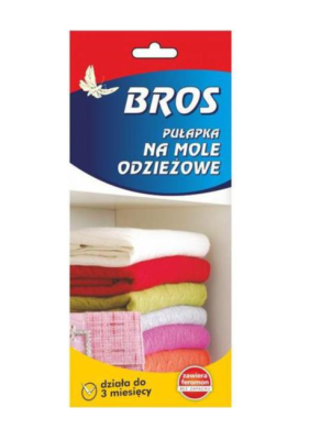 Клеевая ловушка для отлова одежной моли с феромоном BROS (Россия) 