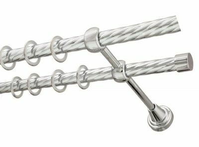 Карниз 16мм+16мм двухрядный Сатин витой 2,4м (Китай)