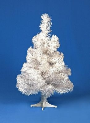 Ель маленькая синтетическая МАГ-60 60см белая (сосна) (Китай)