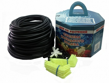 Система капельного полива АкваДуся + 60 на 60 растений без автоматики 