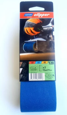 Шлифовальная лента Norton 75x457 3 шт. P120 78072780448 (Россия)