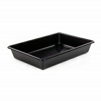 Лоток прямоугольный №10 9 л, 480х330х82 мм, черный, Полесье 73488 (Беларусь)