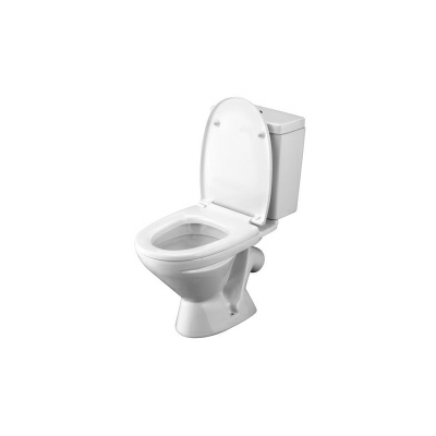 Унитаз-компакт Santek Лига с диагональным выпуском 1WH302141 с сидением дюропласт (Россия)