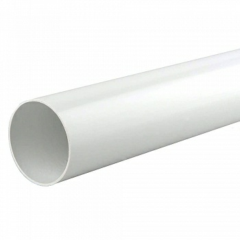 Труба гладкая D19мм L3,0м. белый глянец (Китай)