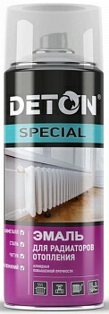 Эмаль алкидная для радиаторов, белый, аэрозоль 520 мл, DETON