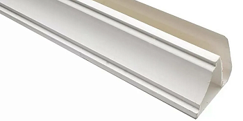 Плинтус потолочный для панелей 8мм 3,0м Идеал Ламини белый глянцевый (Россия)