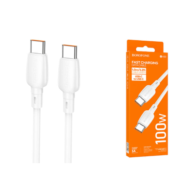 Кабель BX93 Type-C-Type-C 100W белый BOROFONE (Россия)