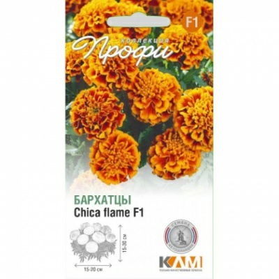 Бархатцы отклоненные Чика Фламе F1 10 шт (Нидерланды)