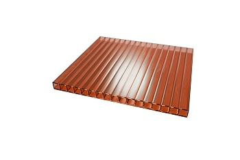 Сотовый поликарбонат бронза 2,1м*6м (Россия)