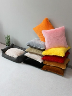 Лежанка для животных МАТЕХ PET  LUX 50х40х15 темно-серый, черный (Беларусь)