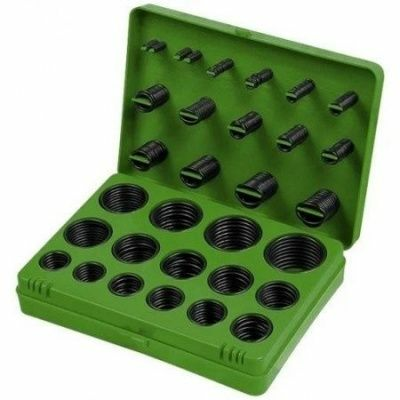 Набор резиновых уплотнительных прокладок D 7 - 53мм, 406 предметов Сибртех 47597 (Китай)