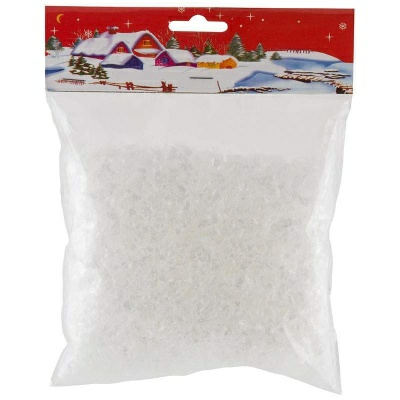 Снег искусственный ПВХ белый 21*16*0,3см (110гр) (Россия)