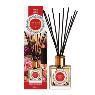Аромадиффузор Areon Home Perfume Sticks Nature Oil 150 мл Rose & Lavender Oil (Болгария)