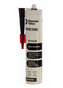 Герметик MasterTeks ProfiMaster битумный для кровли черный 260мл (Россия)