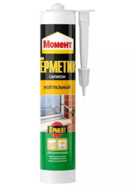 Герметик Момент силиконовый нейтральный 280 мл прозрачный (Россия)