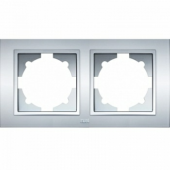 Рамка Zena 2-местная серая (Турция)