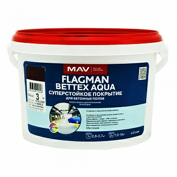 Краска FLAGMAN BETTEX AQUA суперстойкое покрытие в Борисове