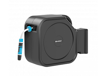 Катушка со шлангом настенная автоматическая 30 ERGO 1/2" 30 м, фитинги, комплект для подключения (Польша)