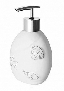 Дозатор жидкого мыла Beach белая (Польша)