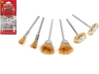 Набор щеток для гравера латунных  WORTEX 1335684 (Китай)
