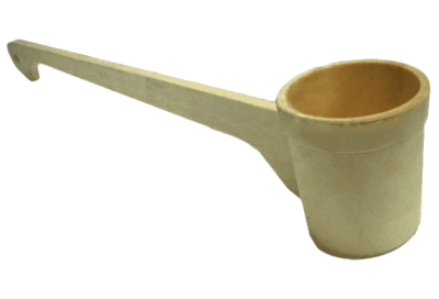 Ковш-черпак 0,25л точеный с горизонтальной ручкой "Банные штучки" (Россия)