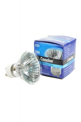 Лампа галогенная GU10 35W 230V с защитным стеклом Camelion (Китай)