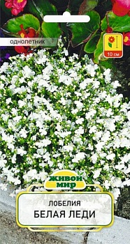 Лобелия Белая леди (W. Legutko)  0.1г (Беларусь)