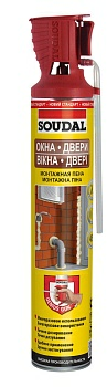 Монтажная пена Soudal PU FOAM Yellow Genius Comfort 750 мл Монтажная пена Soudal PU FOAM Yellow Genius Comfort 750 мл