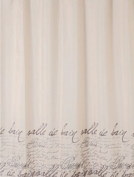 Штора для ванны TXT 180*200 см с кольцами (Россия)