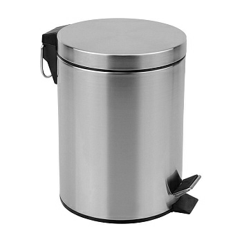 Ведро мусорное с педалью 5 л, нержавеющая сталь, 6930130268916 (Китай)