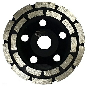 Алмазная чашка d 125мм сегментная двухрядная TRIO DIAMOND (Россия)
