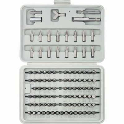 Набор бит, адаптеров для бит, CrV, 100 предметов, (Россия)