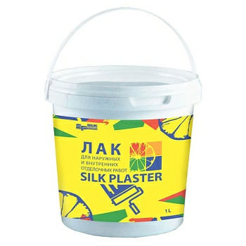 Лак акриловый для жидких обоев и штукатурки Silk Plaster 1л (Россия) в Борисове